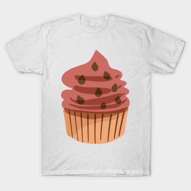 Chocolate cupcake cute graphic cooking sweet pastel style T-Shirt by meisanmui